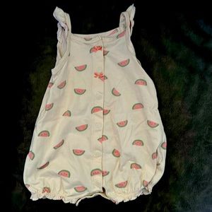 Cutest watermelon button down romper. 6 months